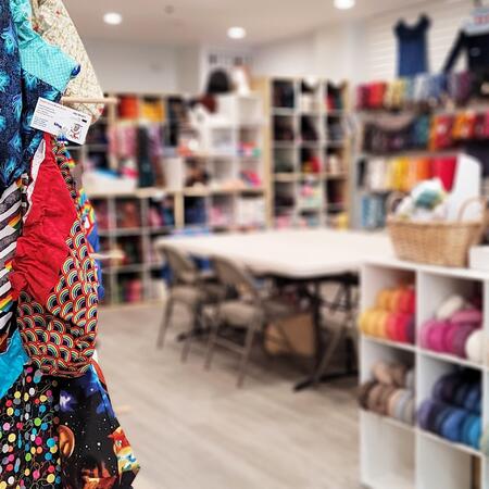 shop photo with bags
